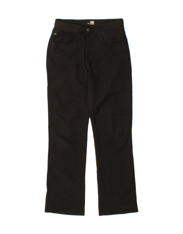MOSSIMO Womens Flare Casual Trousers W29 L30 Black Polyester Vintage Mossimo and Second-Hand Mossimo from Messina Hembry 
