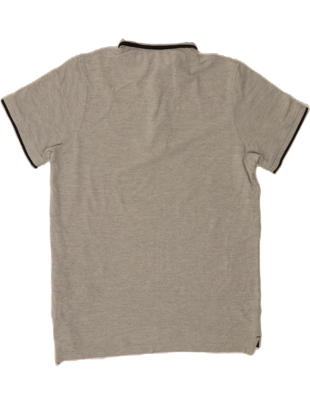 JACK & JONES Mens Polo Shirt Medium Grey Cotton Vintage Jack & Jones and Second-Hand Jack & Jones from Messina Hembry 
