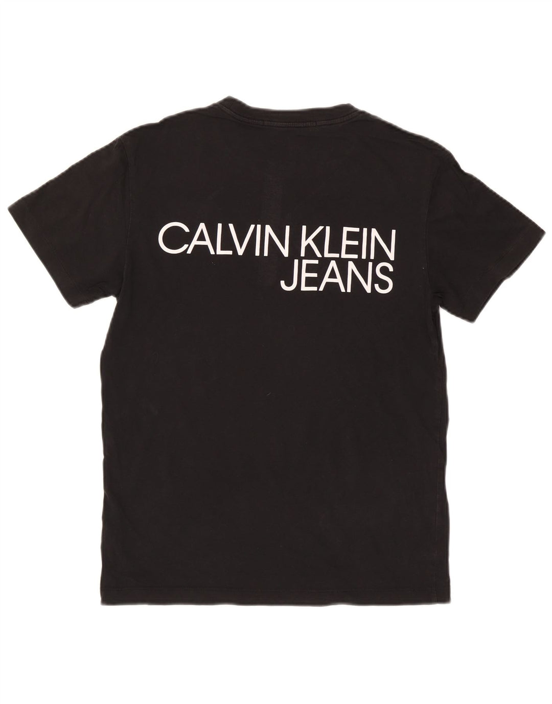 CALVIN KLEIN JEANS Herre grafisk T-shirt Top Lille sort bomuld