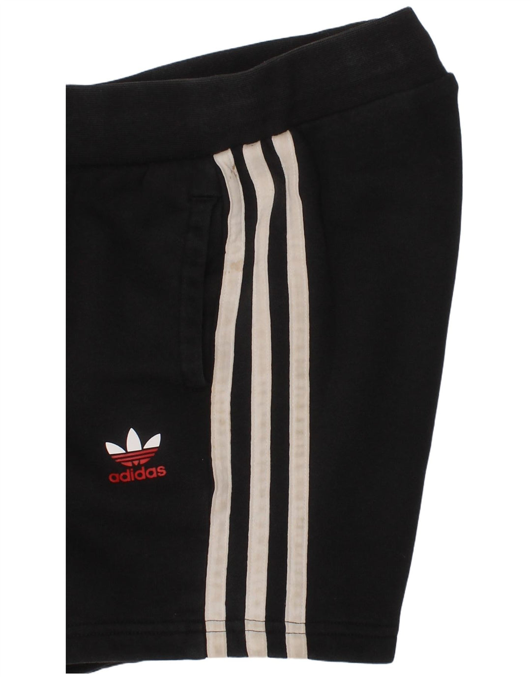 ADIDAS Boys Sport Shorts 7-8 Years  Black Cotton