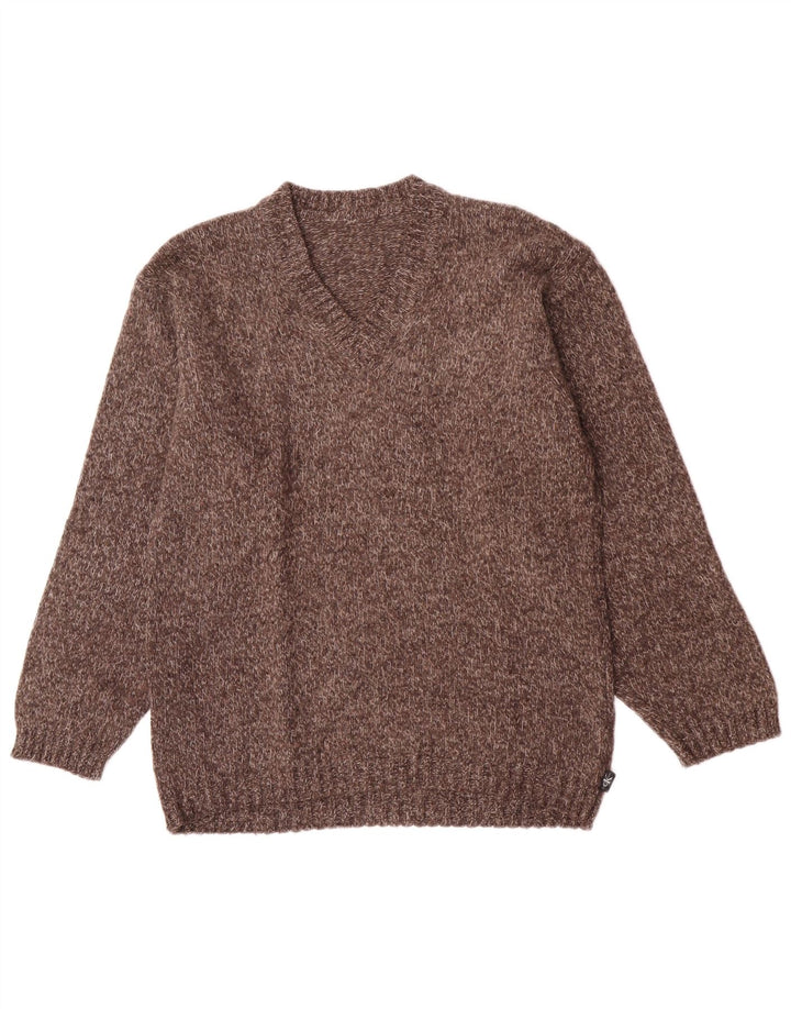 Calvin Klein Herre V-hals sweater Medium Brun