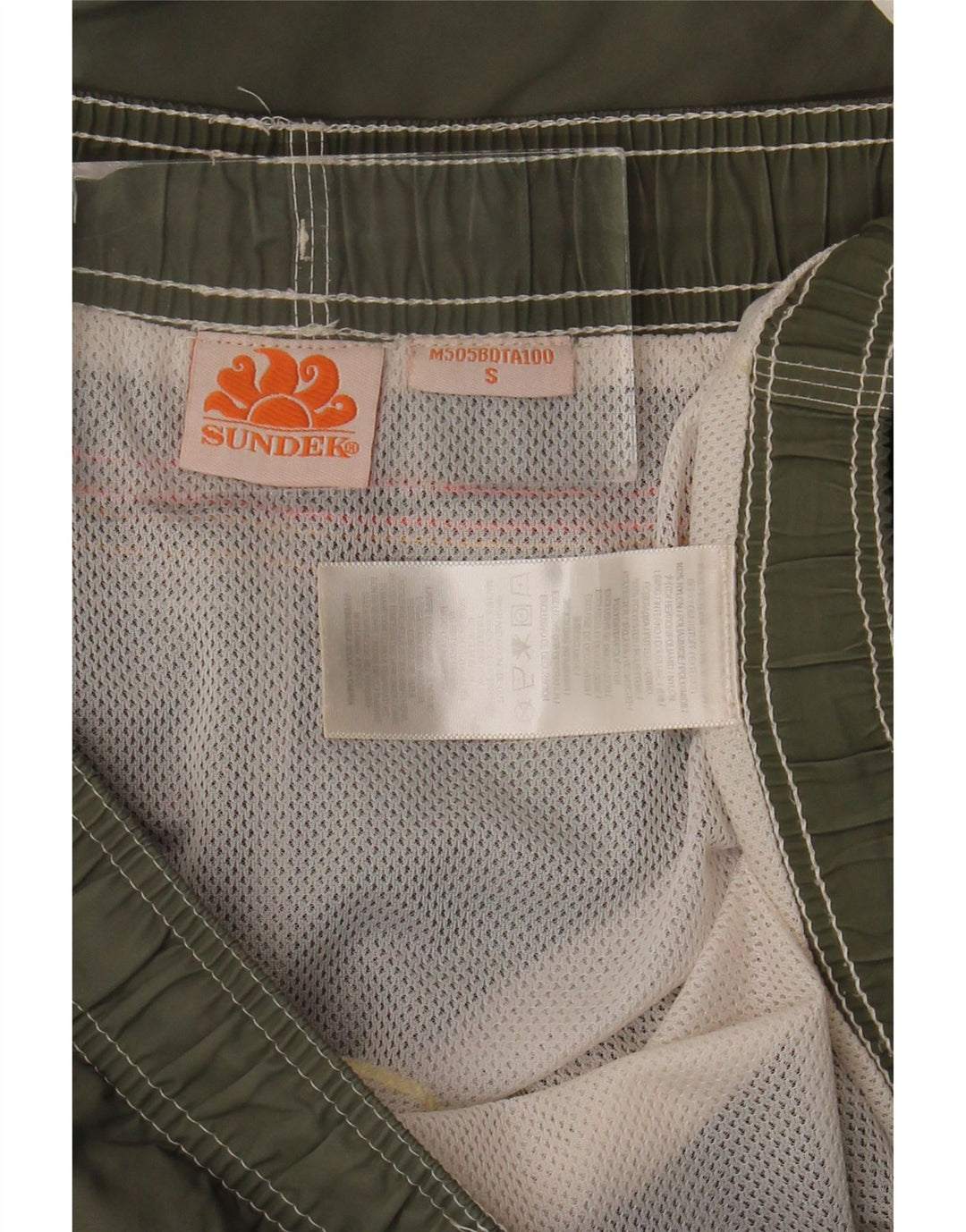 Sundek Herre badeshorts Små Khaki Colourblock Nylon