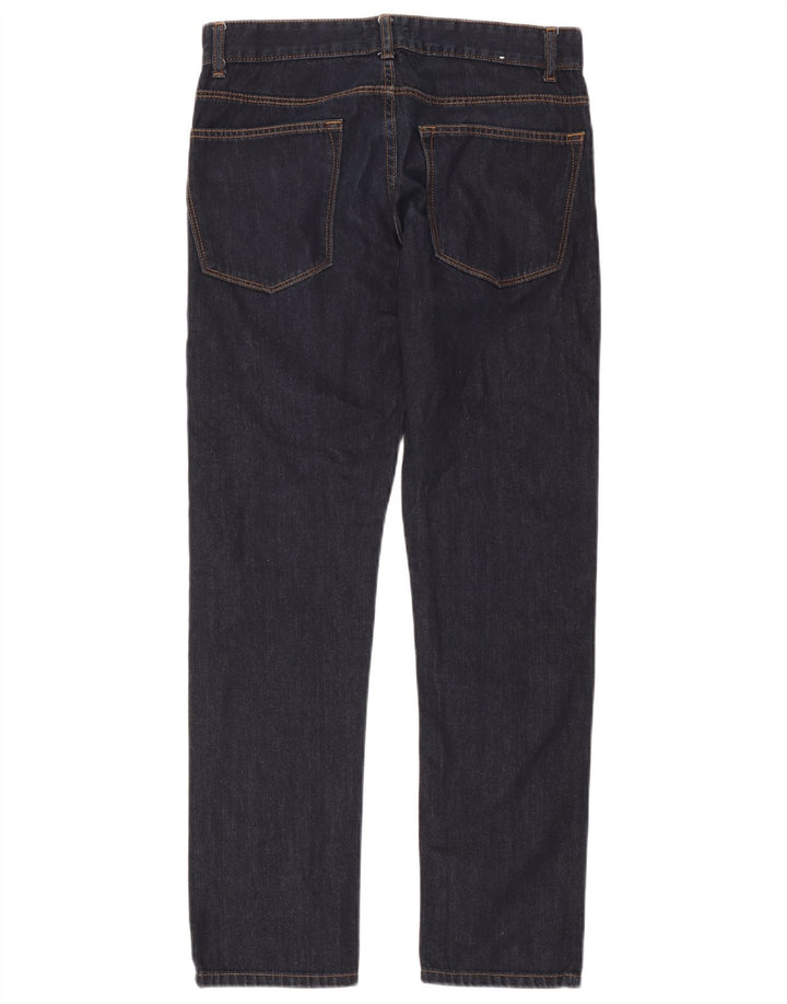 Benetton Herre Slim Jeans W31 L31 Marineblå Bomuld