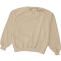 PULL & BEAR Womens Oversized Sweatshirt Jumper UK 10 Small Beige Cotton Vintage Pull & Bear and Second-Hand Pull & Bear from Messina Hembry 
