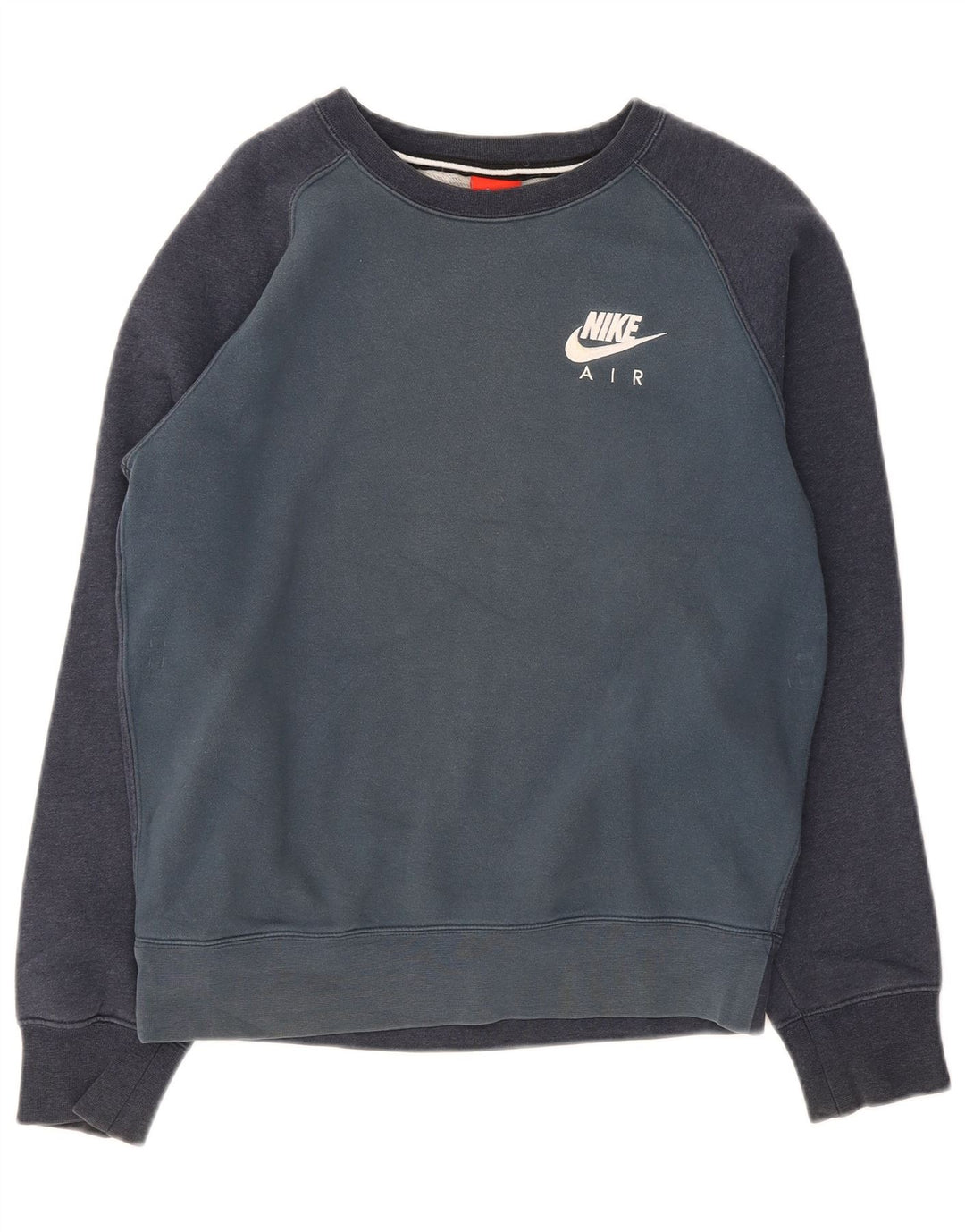 Nike Sweatshirt til mænd, lille marineblå farveblok bomuld