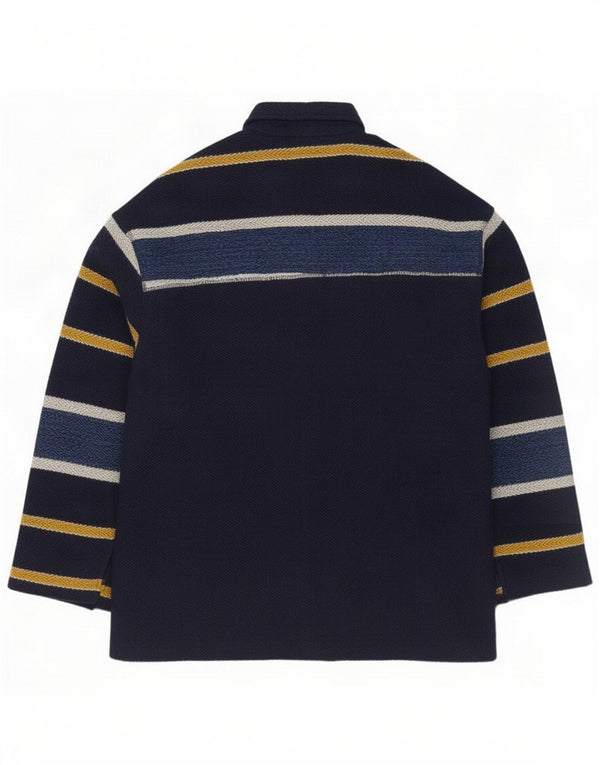 Junior.D Boys Bomber Jacket 15-16 År Marineblå Stribet