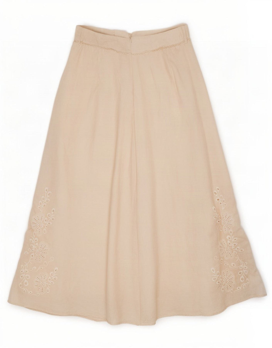 Zara Dame Maxi Nederdel Medium W28 Off White Floral