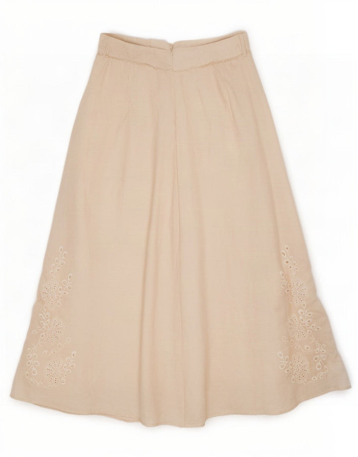 Zara Dame Maxi Nederdel Medium W28 Off White Floral