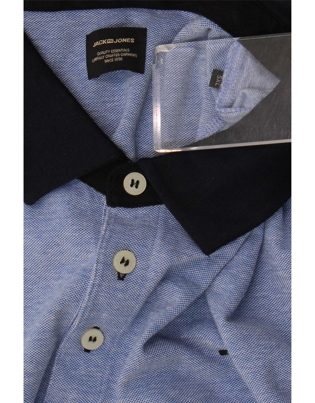 Jack & Jones Polo Shirt til mænd 5XL Blå Colourblock