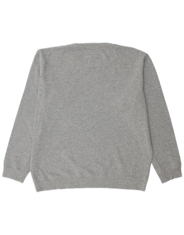 LYLE & SCOTT Herre sweater med rund hals 2XL grå bomuld