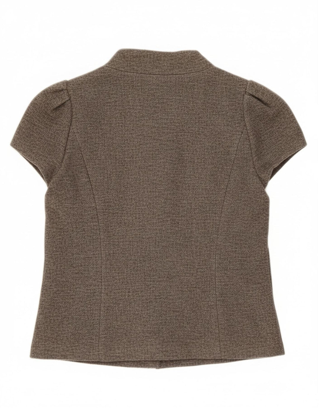 Rene Lezard kortærmet blazerjakke til kvinder EU 36 Lille grå uld