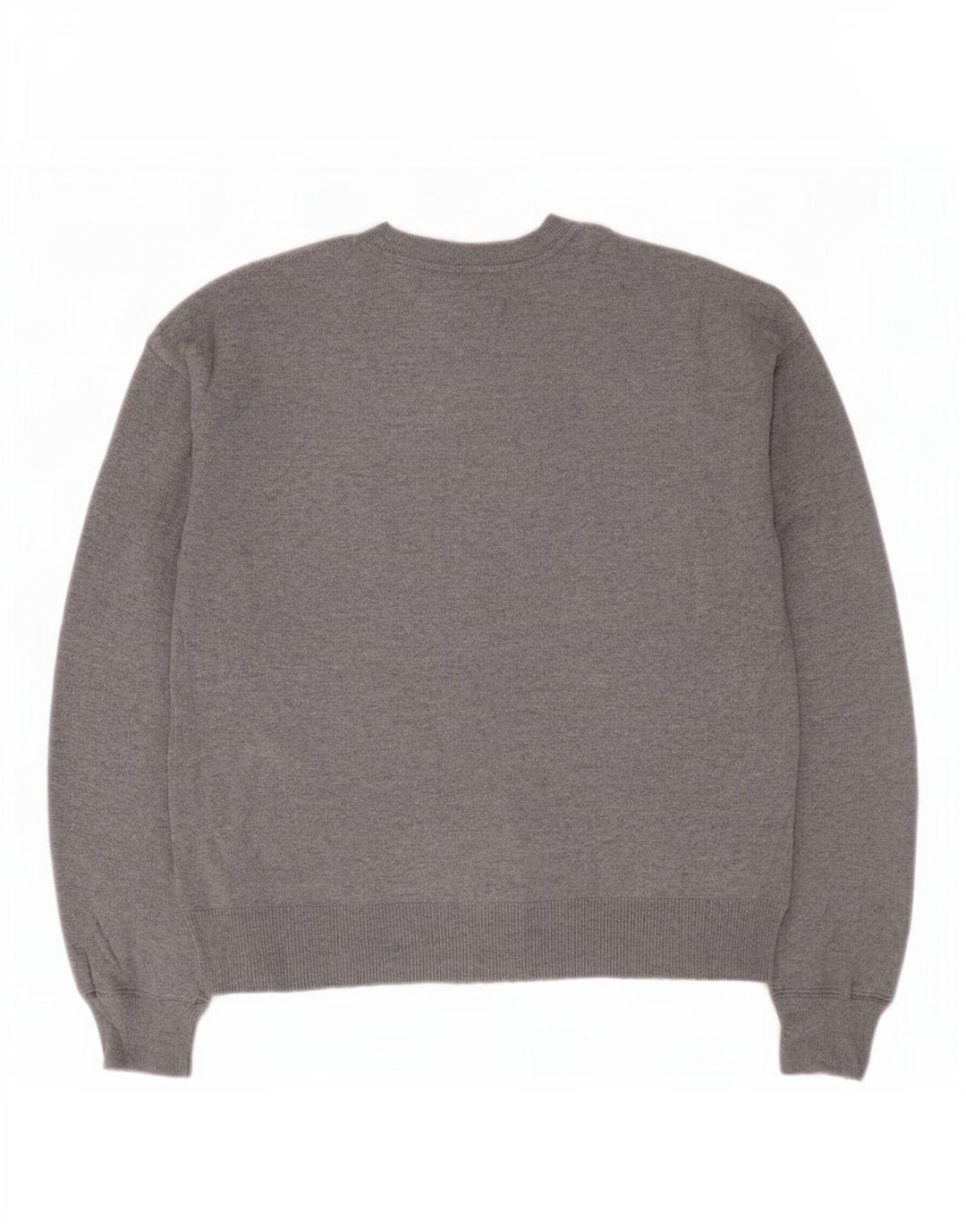 Oasis Dame Grafisk Oversized Crew Neck Jumper Sweater UK 10 Small Grey