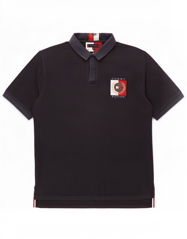 Tommy Hilfiger Mens Tall Polo Shirt 2XL Navy Blue Cotton
