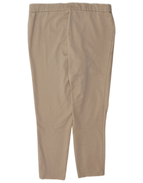 CALVIN KLEIN Womens Legging Trousers XL W36 L28 Beige Cotton