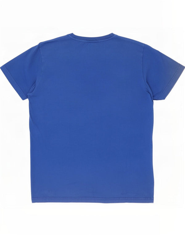 Converse Graphic T-Shirt Top UK 10 Small Blue Bomuld