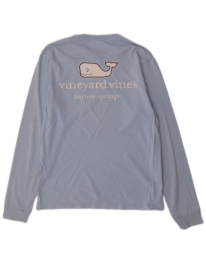 VINEYARD VINES Herre Grafisk Top Langærmet XS Blå Bomuld