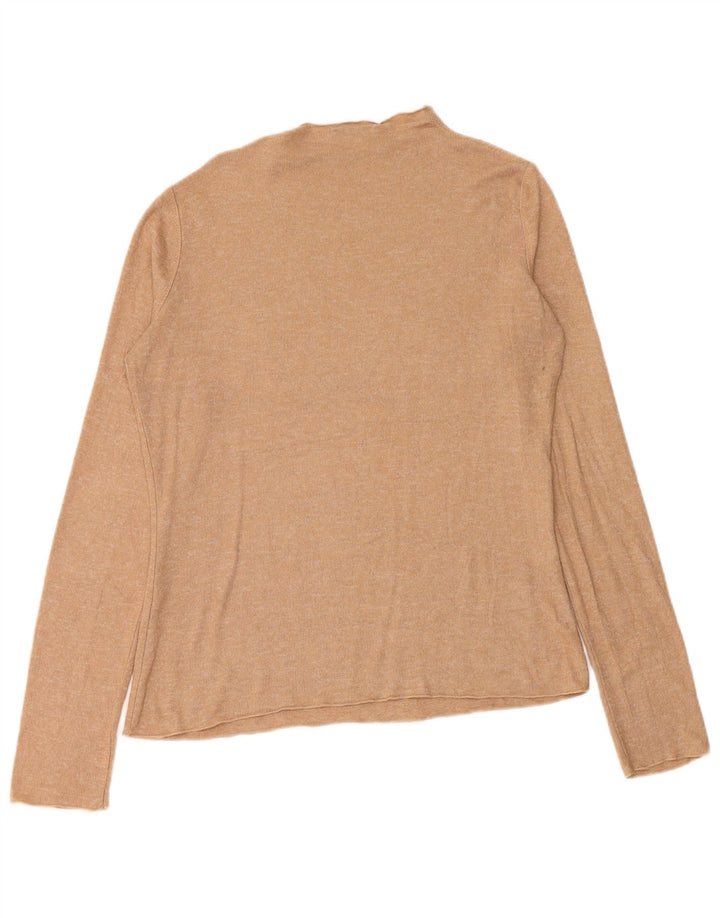 Zara Dame Top Langærmet UK 16 Large Beige