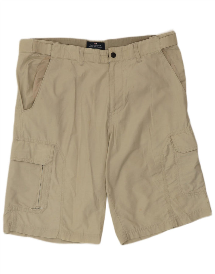 Marks & Spencer Herre Cargo Shorts W32 Medium Green Bomuld