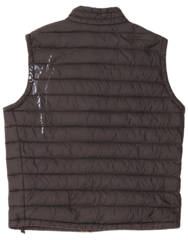 HUGO BOSS Mens Padded Gilet EU 56 3XL Black Polyamide