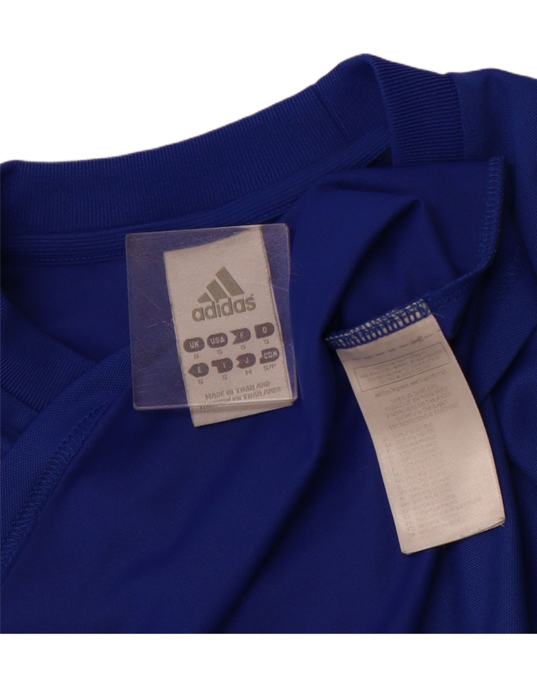ADIDAS Mens T-Shirt Top Small Blue Polyester