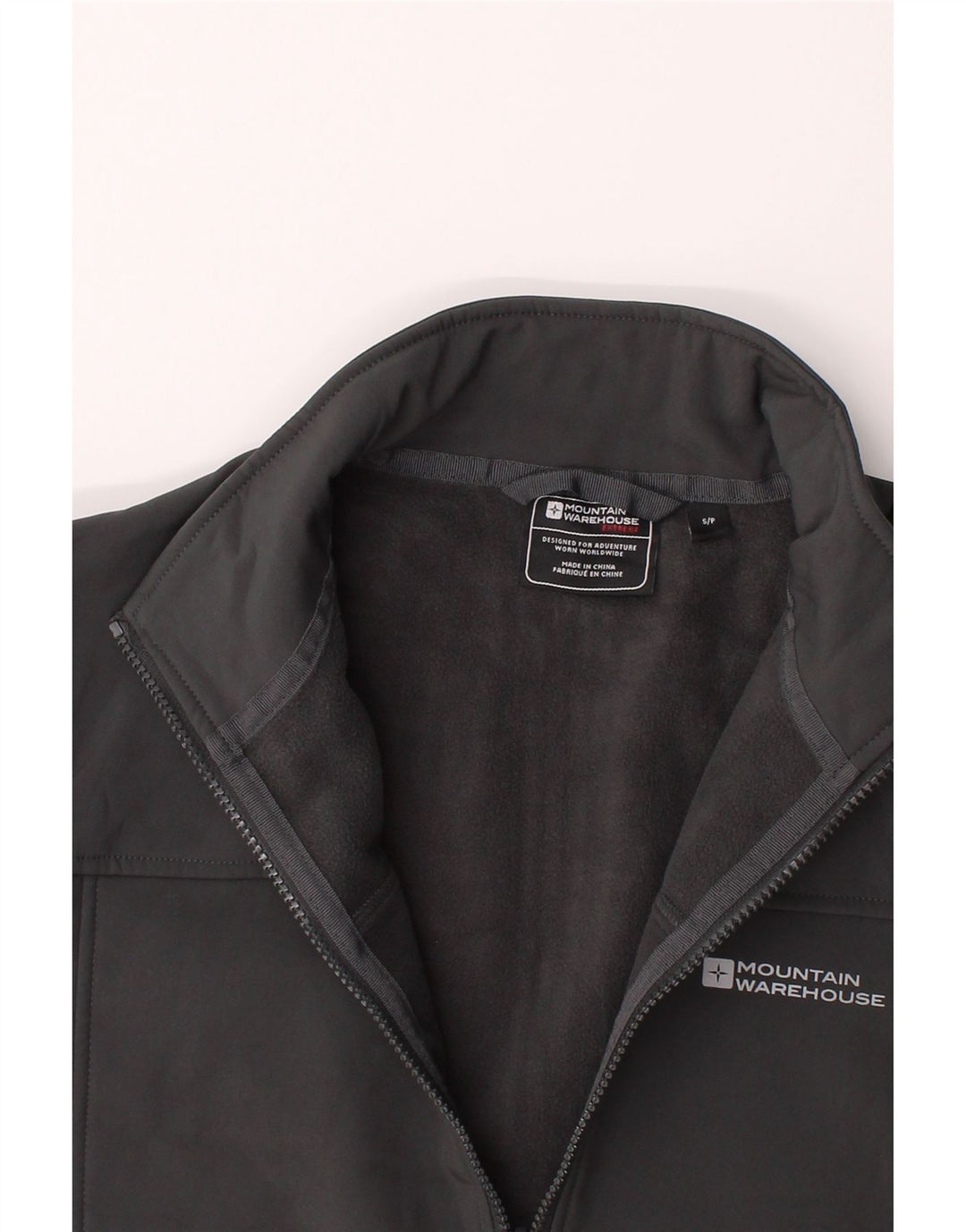 MOUNTAIN WAREHOUSE Mens Windbreaker Jacket UK 36 Small Grey Polyester Vintage Mountain Warehouse and Second-Hand Mountain Warehouse from Messina Hembry 