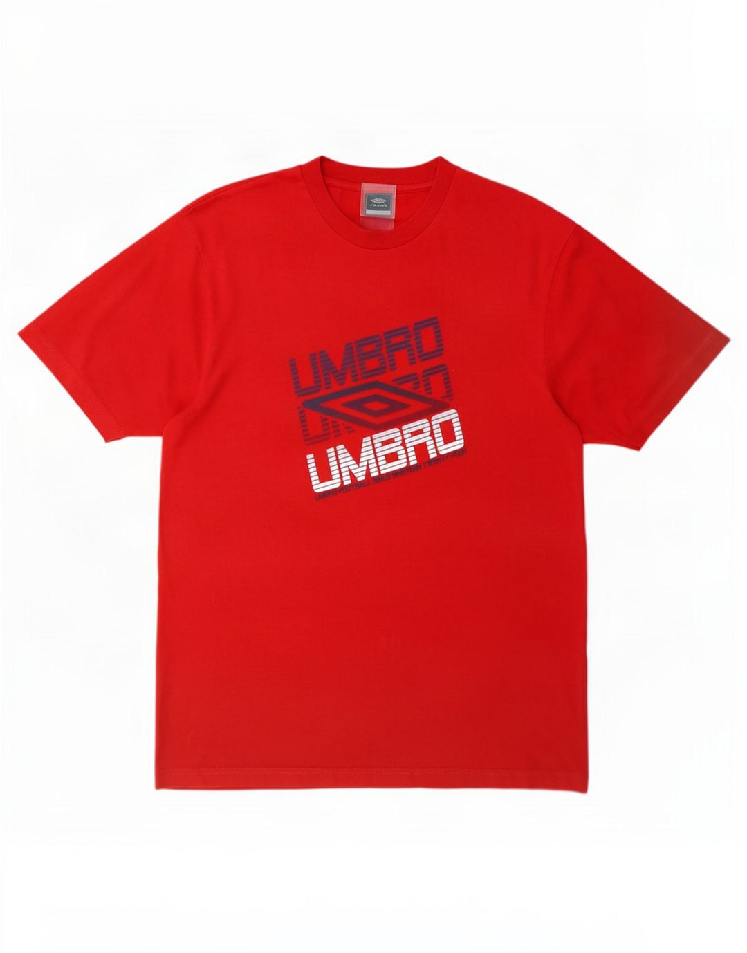 Umbro Herre Grafisk T-Shirt Top Stor Rød Polyester