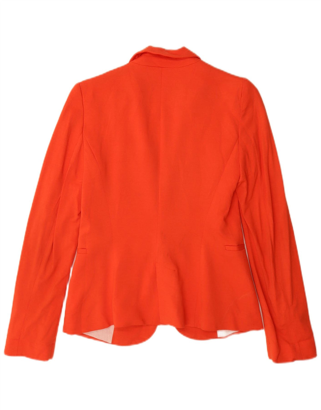 Zara Dame 1 Knap Blazer Jacket UK 6 XS Orange