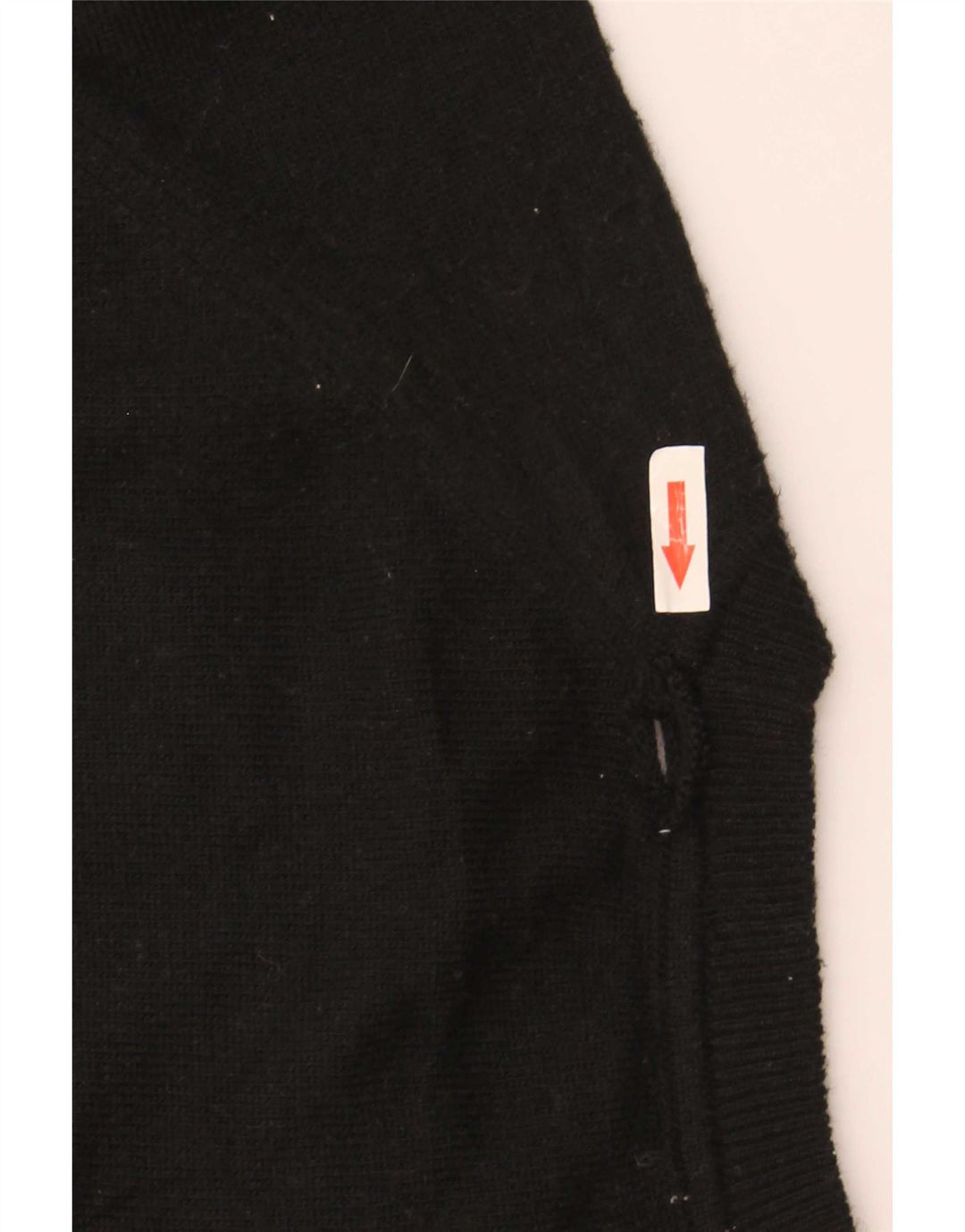 Zara Womens Crop Oversized Crew Neck Jumper Sweater UK 14 Medium Black