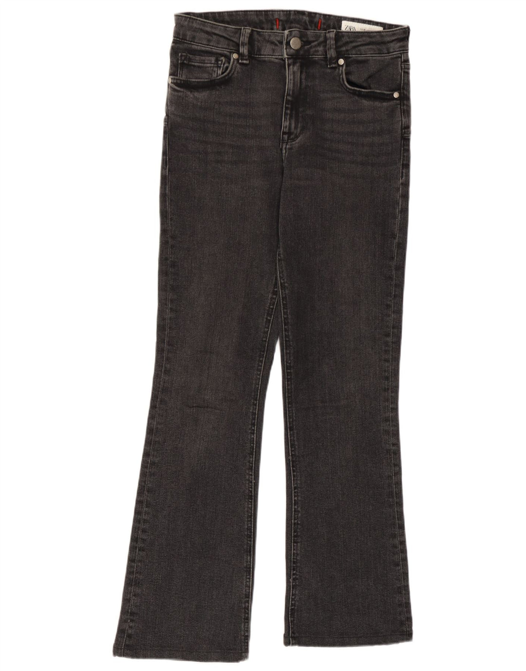 Zara Dame Bootcut Jeans EU 36 XS W26 L27 Grå Bomuld