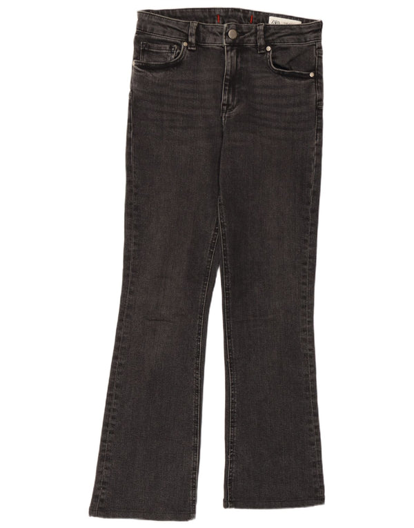 Zara Dame Bootcut Jeans EU 36 XS W26 L27 Grå Bomuld