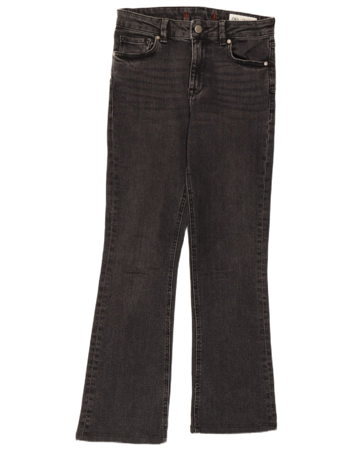 Zara Dame Bootcut Jeans EU 36 XS W26 L27 Grå Bomuld