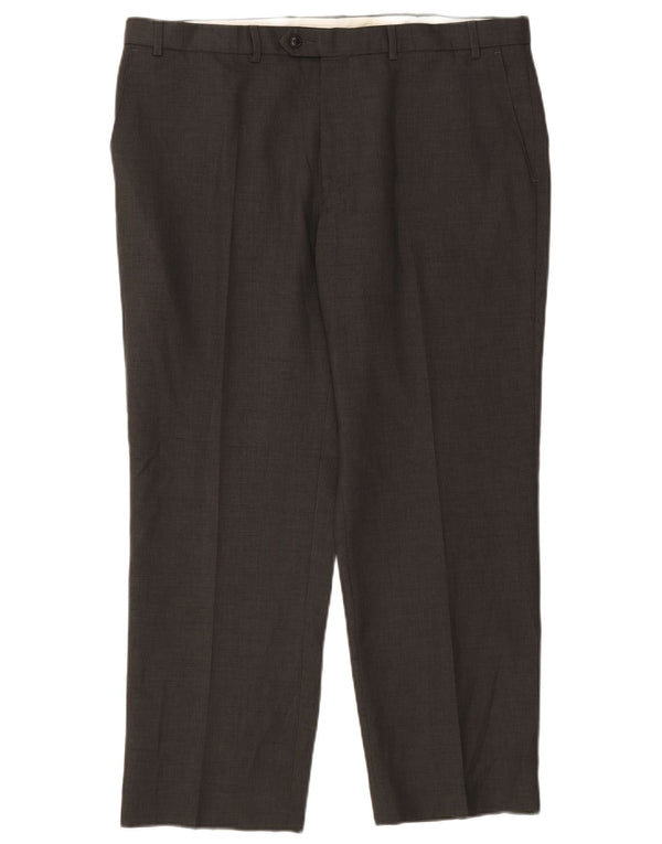 Marks & Spencer Straight Suit Bukser til mænd W40 L29 Grå polyester