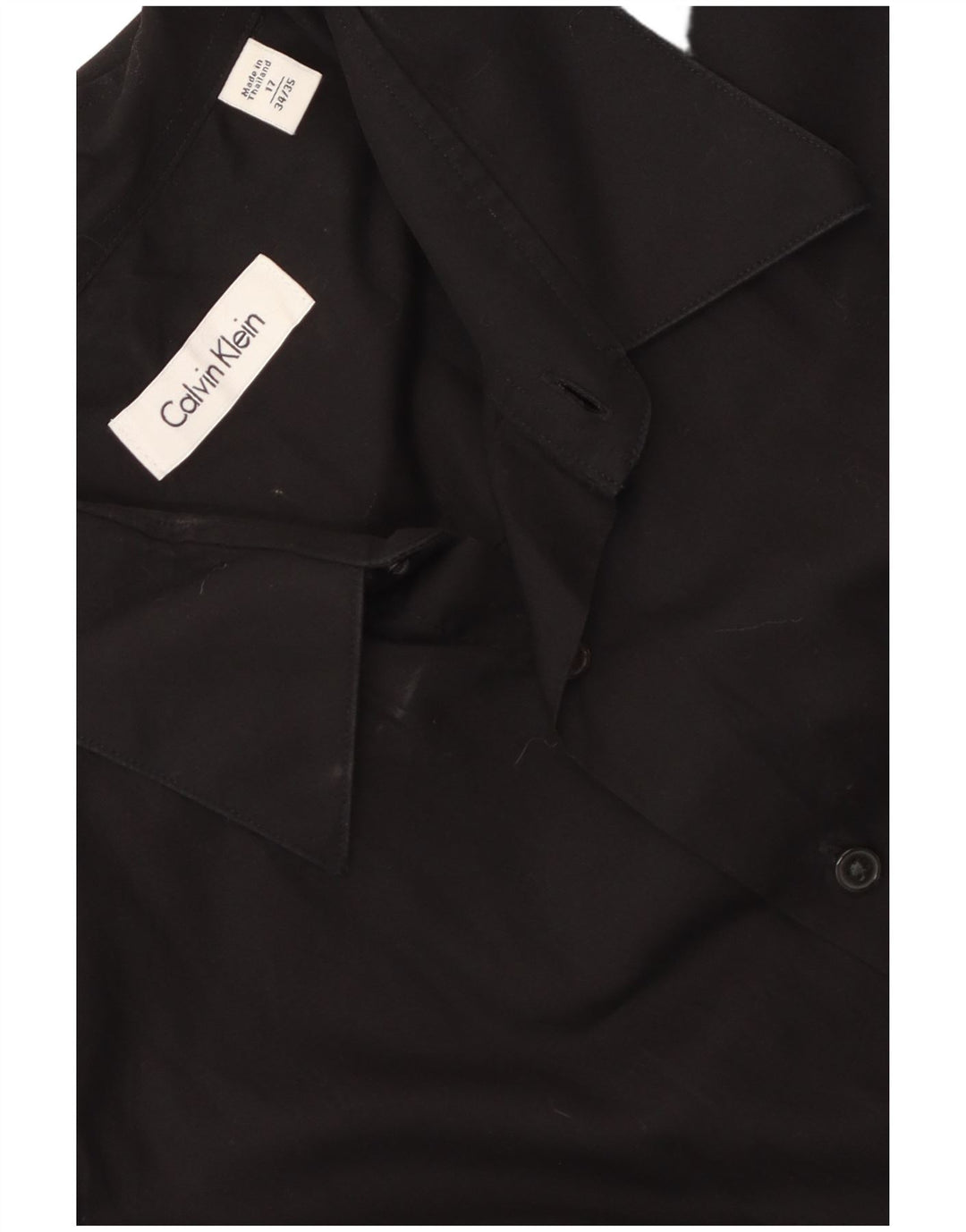 Calvin Klein herreskjorte str. 17 XL Sort bomuld