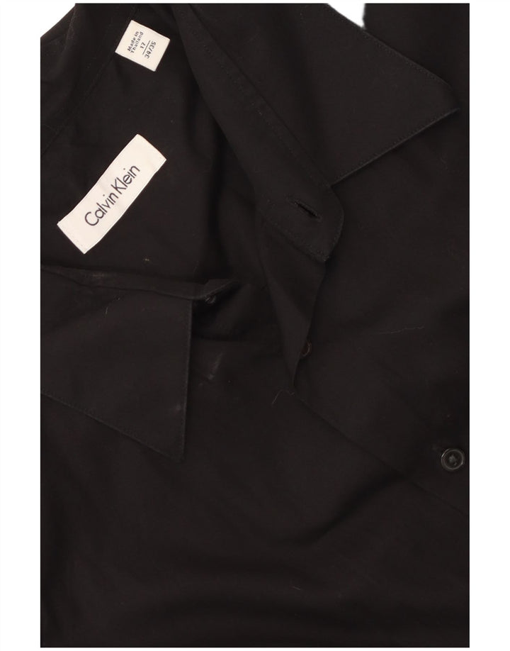 Calvin Klein herreskjorte str. 17 XL Sort bomuld
