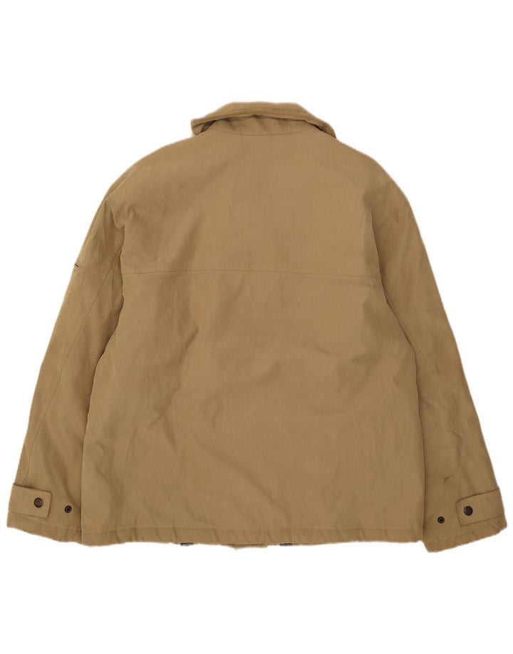 Navigare Herre Windbreaker Jacket UK 42 XL Beige Polyester