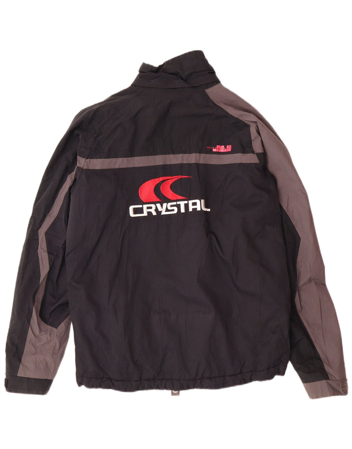 HELLY HANSEN Herre Grafisk Windbreaker Jacket UK 34 XS Sort Colourblock
