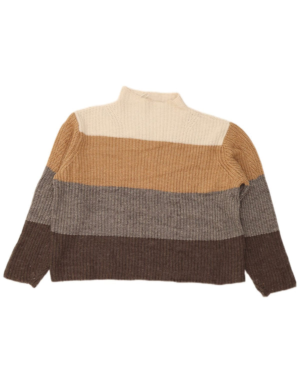 Marks & Spencer Dame Turtle Neck Jumper Sweater UK 16 Large Multicolor
