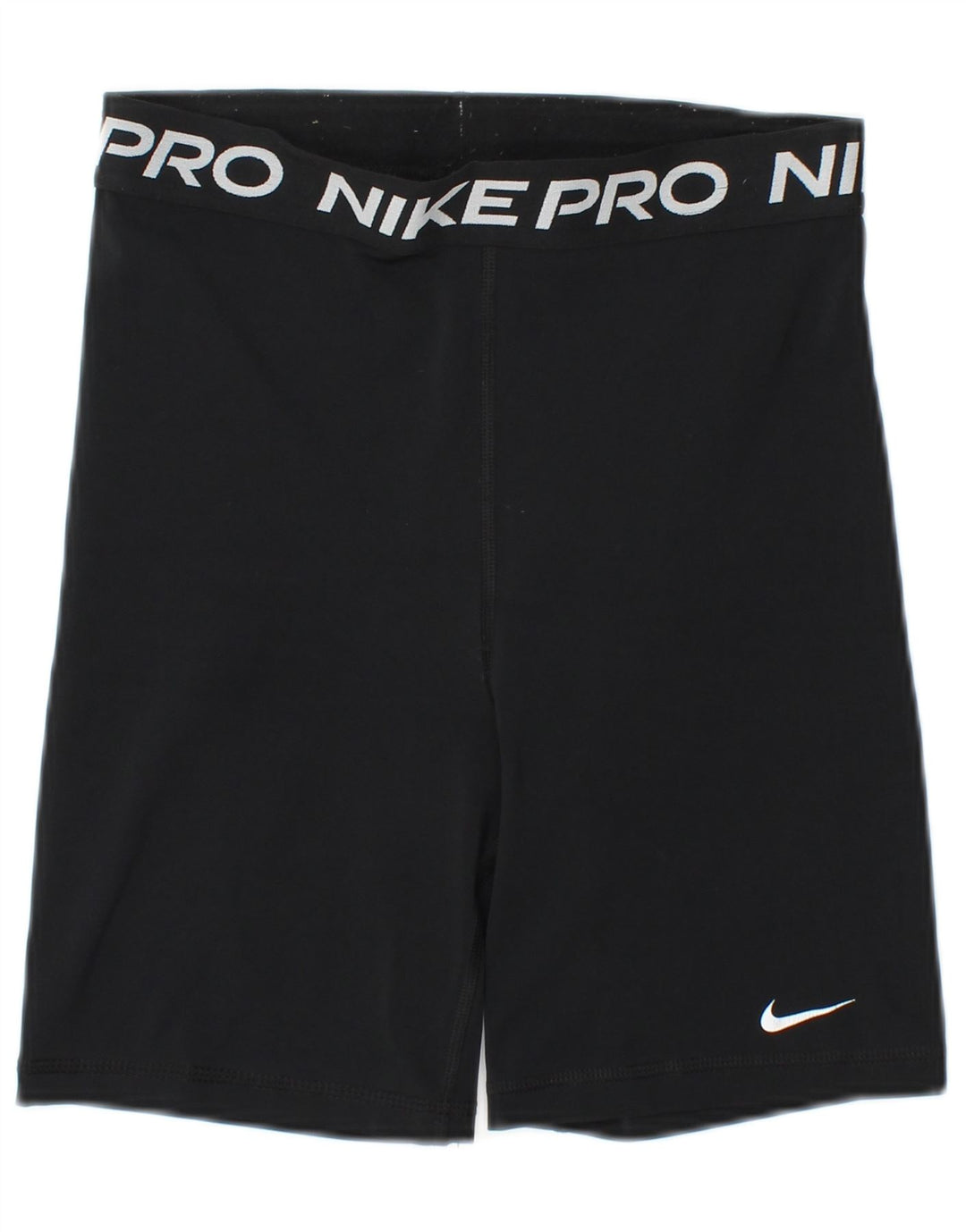 NIKE Dri Fit grafiske sportsshorts til kvinder UK 8 Small Black