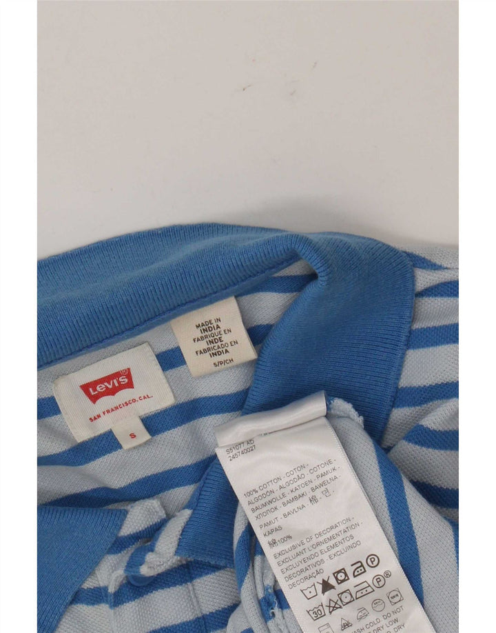 Levi's herre poloshirt lille blå stribet bomuld