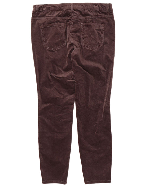 M&Co Dame tilspidsede Casual Bukser UK 18 XL W36 L30 Grå Bomuld
