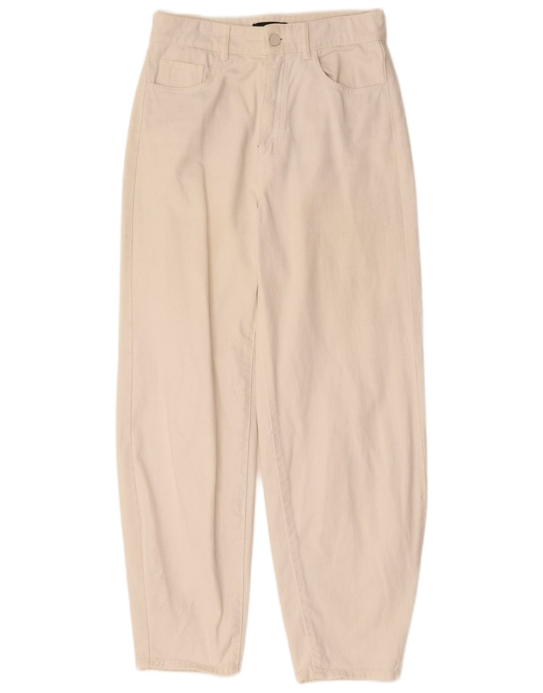 MASSIMO DUTTI Kvinder Højtaljede tilspidsede Jeans EU 36 XS W26 L28 Hvid