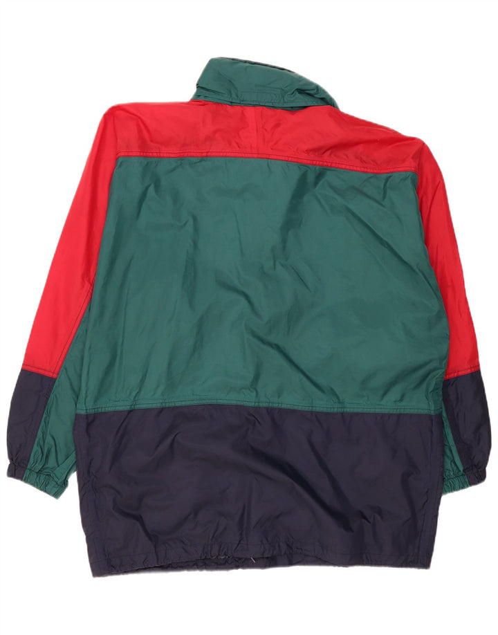 K-Way Herre Oversized regnjakke UK 40 Large Green Colourblock Polyamid