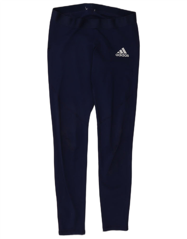 Adidas Dame Leggings UK 14 Medium Navy Blue