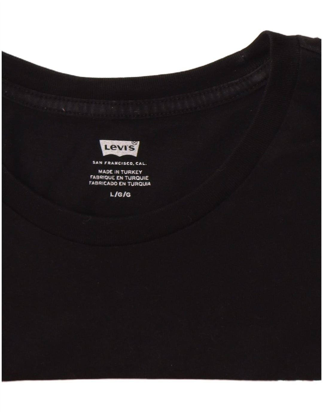 Levi's Herre Grafisk T-Shirt Top Stor Sort