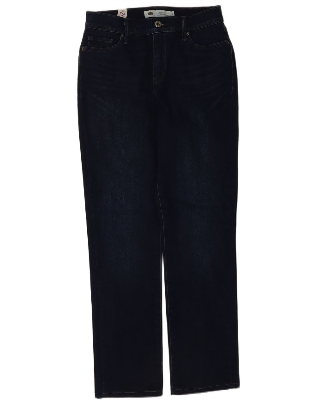 Levi's Dame 512 lige jeans US 6 Medium W28 L28 Marineblå