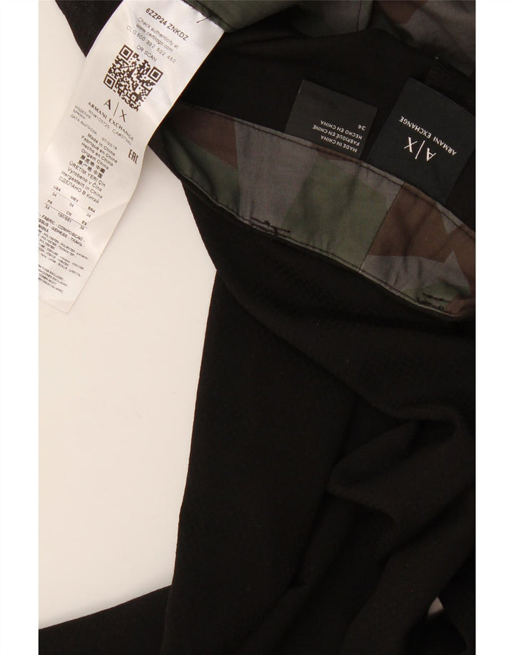 Armani Exchange Herre Pegged Chino Bukser W34 L28 Sort Polyester