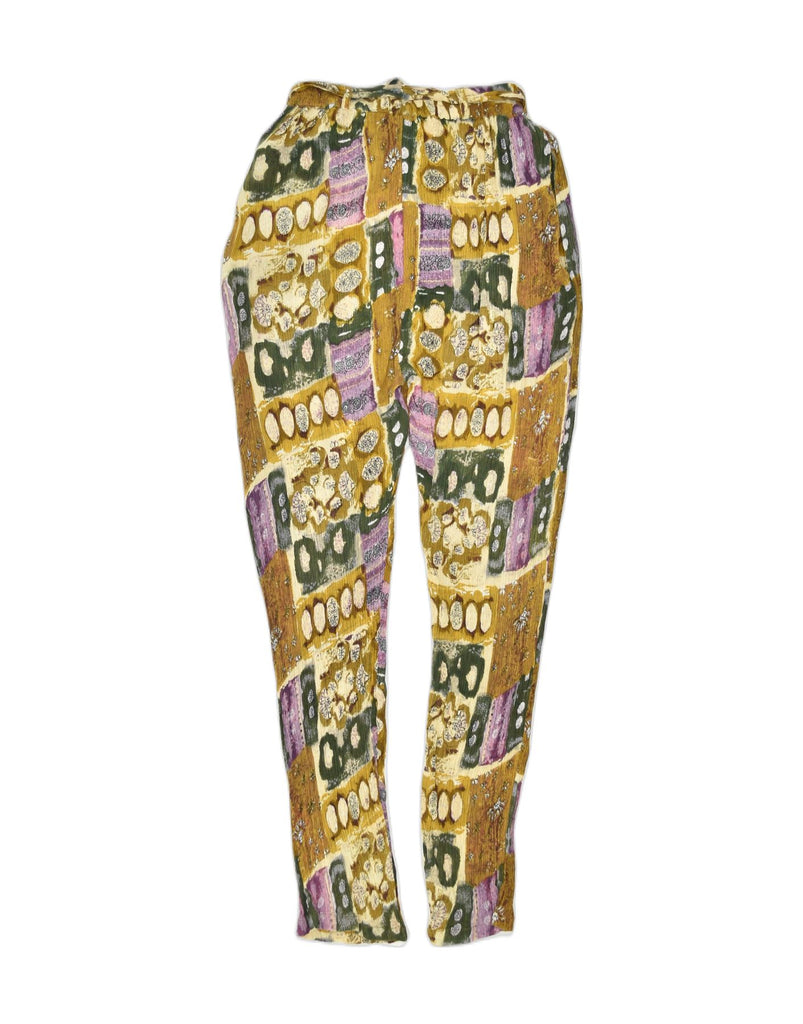 VINTAGE Womens High Waist Casual Trousers W24 L40 Multicoloured Geometric | Vintage | Thrift | Second-Hand | Used Clothing | Messina Hembry 
