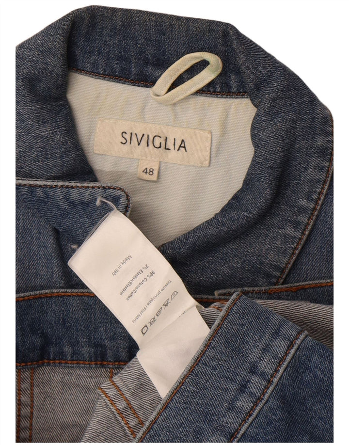 SIVIGLIA Denimjakke til mænd IT 48 Medium Blå Bomuld