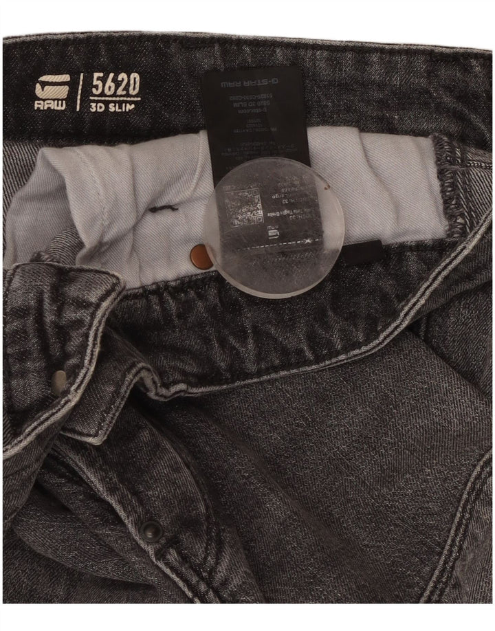 G-STAR Slim Jeans til mænd W30 L32 Grå bomuld