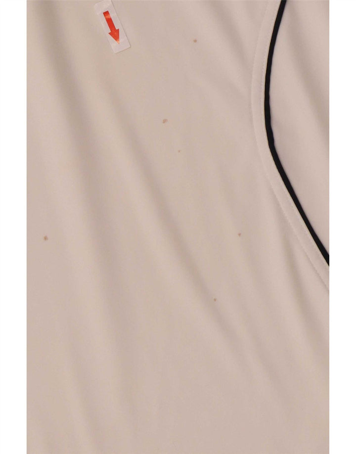 Adidas Herre Clima 365 Polo Shirt Medium White Colourblock Polyester